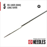 Legend Traditional Needles - Round Liners (8mm Long Taper)