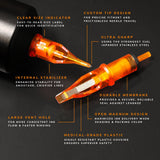 CAM x AMI JAMES Cartridges - Round Shaders - #12 (0.35mm) - 20/Box