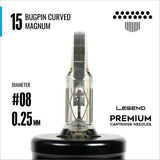 Legend Premium Cartridges - Bugpin Curved Magnums (Extra Tight) - #8 (0.25mm) - 20/Box