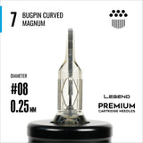 Legend Premium Cartridges - Bugpin Curved Magnums (Extra Tight) - #8 (0.25mm) - 20/Box