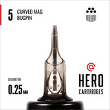 Hero Cartridges - Bugpin Curved Magnums (20/Box)