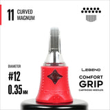 Legend Comfort Grip Cartridges - Curved Magnums - #12 (0.35mm) - 20/Box