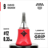 Legend Comfort Grip Cartridges - Curved Magnums - #12 (0.35mm) - 20/Box