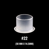 #22 Flat Base Clear Ink Cups (500/Bag)