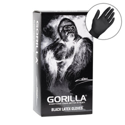 Gorilla Black Latex Exam Gloves