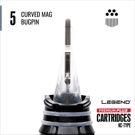 Premium Plus Bugpin Curved Magnum Cartridges (10/Box)