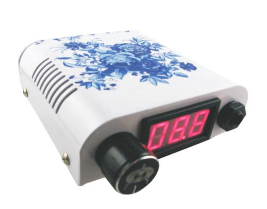 Floral Indigo - Oriental Art Design Power Supply (Style C)