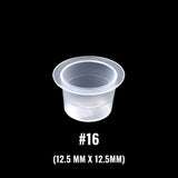 #16 Regular Clear Ink Cups (1000/Bag)
