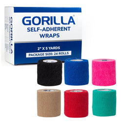 Self-Adherent Sensi Wraps / Grip Wraps - Available in Different Colors (Price Per Box) - GORILLA PLUS Medical Products