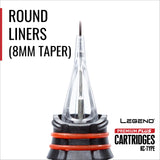 Premium Plus Round Liner Cartridges w/ 8mm Long Taper (10/Box)