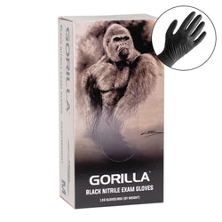 Gorilla Black Nitrile Exam Gloves - Heavyweight