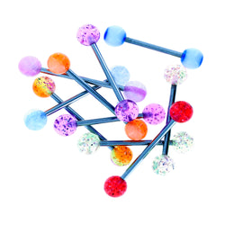 Assorted Multi-Colored Barbells (10/Bag)