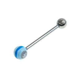 Assorted Glitter Colored Barbells (10/Bag) - 14 Gauge