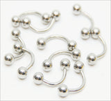 Banana Barbells (10/Bag) - 14 Gauge